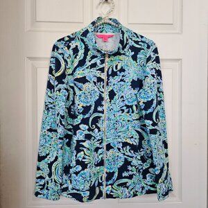 Lilly Pulitzer - UPF50+ Full Zip - High Tide Navy Scuba Doo